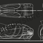 SEMI INTERIOR SPORTS CAR PRINT 2